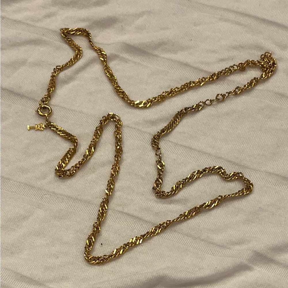 Vintage Crown Trifari 25 in ladies rope chain Prince of Wales chain great cond
